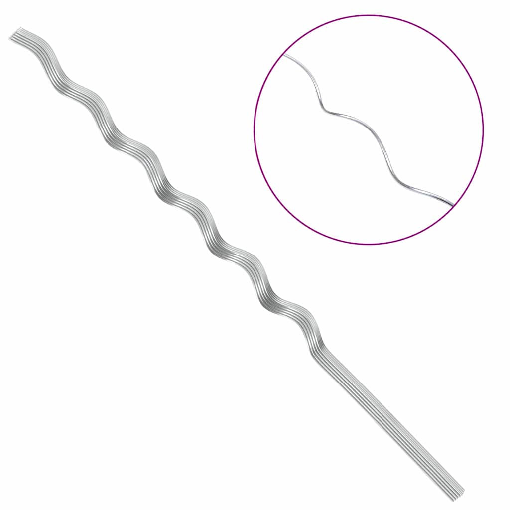 Soporte para plantas 20 pcs Plateado 150 x 0,6 x 0,6 cm Acero