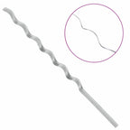 Soporte para plantas 20 pcs Plateado 150 x 0,6 x 0,6 cm Acero