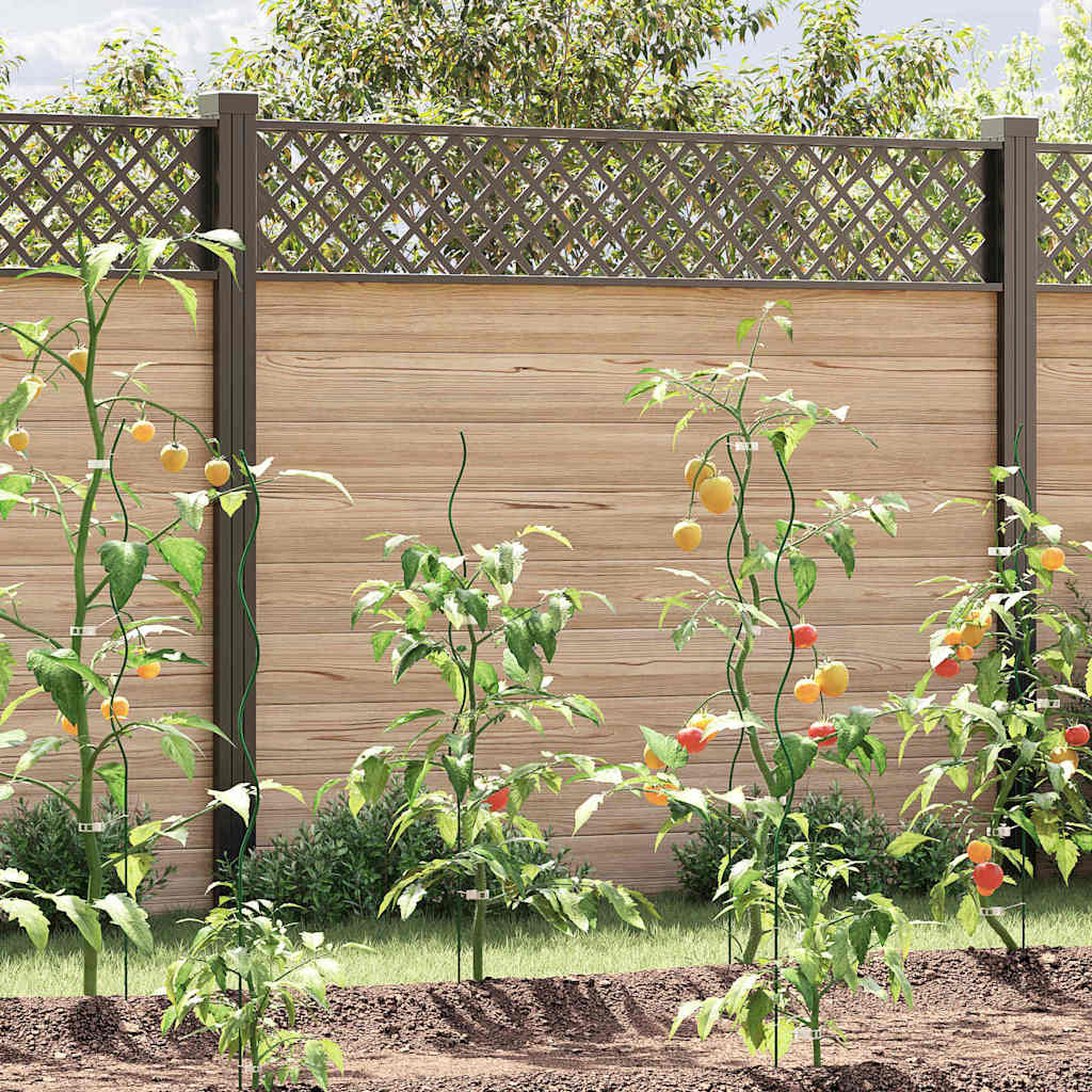 Soporte para plantas 20 pcs Plateado 150 x 0,6 x 0,6 cm Acero