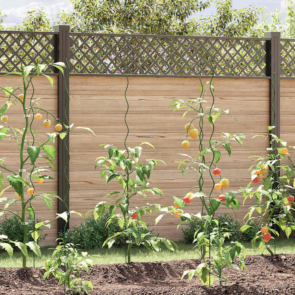 Soporte para plantas 20 pcs Plateado 150 x 0,6 x 0,6 cm Acero