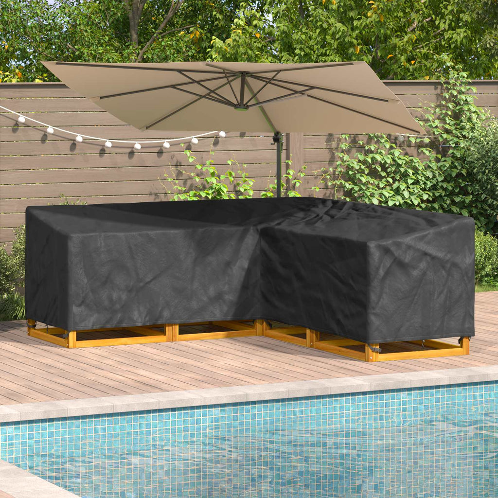 Funda para muebles Negro 220 x 220 x 80 cm Tela Oxford 420D