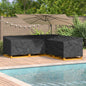 Funda para muebles Negro 220 x 220 x 80 cm Tela Oxford 420D