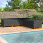 Funda para muebles Negro 220 x 220 x 80 cm Tela Oxford 420D