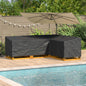 Funda para muebles Negro 220 x 220 x 80 cm Tela Oxford 420D