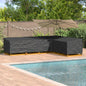 Funda para muebles Negro 220 x 220 x 80 cm Tela Oxford 420D