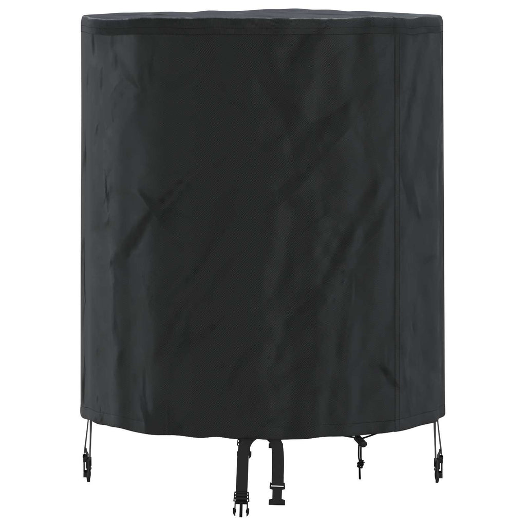 Cubierta de Mesa Liso Negro 62 x 62 x 70 cm tela