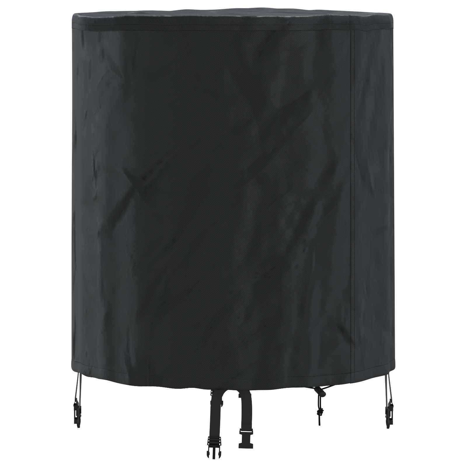 Cubierta de Mesa Liso Negro 62 x 62 x 70 cm tela