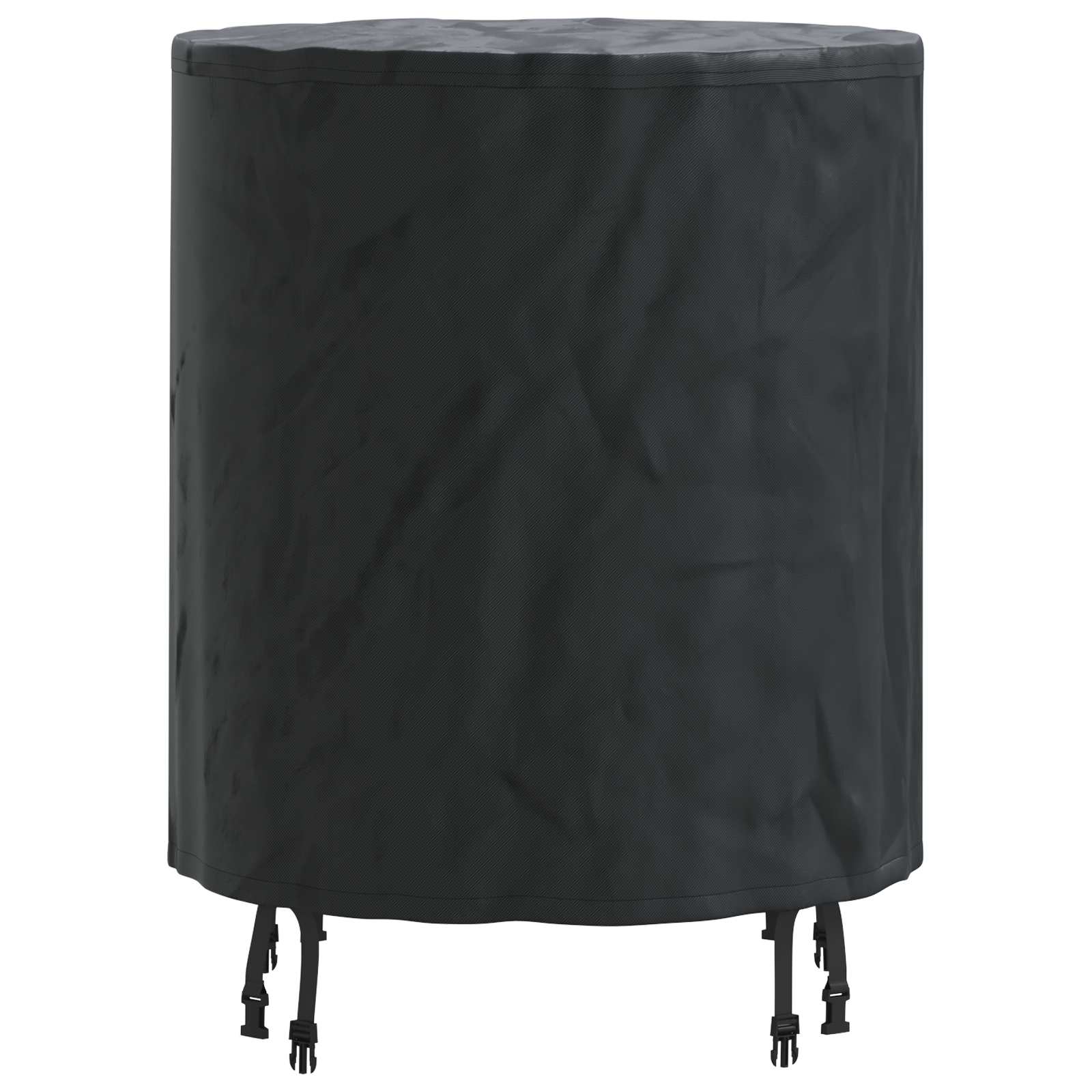 Cubierta de Mesa Liso Negro 62 x 62 x 70 cm tela
