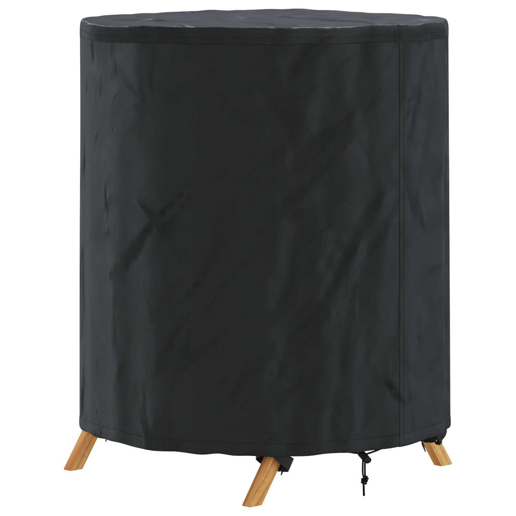 Cubierta de Mesa Liso Negro 62 x 62 x 70 cm tela