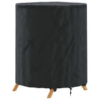 Cubierta de Mesa Liso Negro 62 x 62 x 70 cm tela