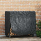 Funda para leñero Liso Negro 61 x 122 x 106 cm Tela Oxford 210D
