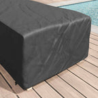 Funda para Loungers Liso Negro 74 x 210 x 40 cm tela