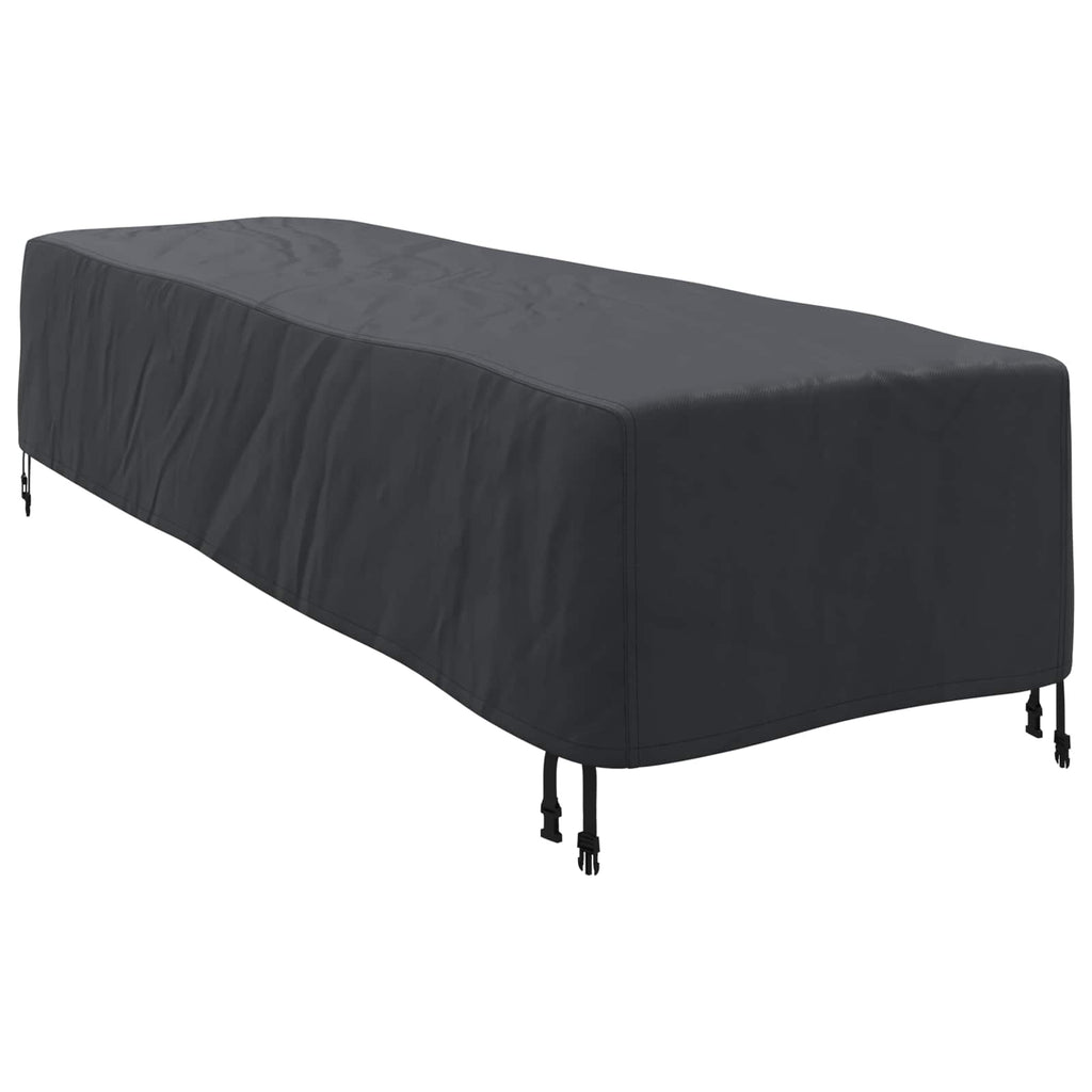 Funda para Loungers Liso Negro 74 x 210 x 40 cm tela