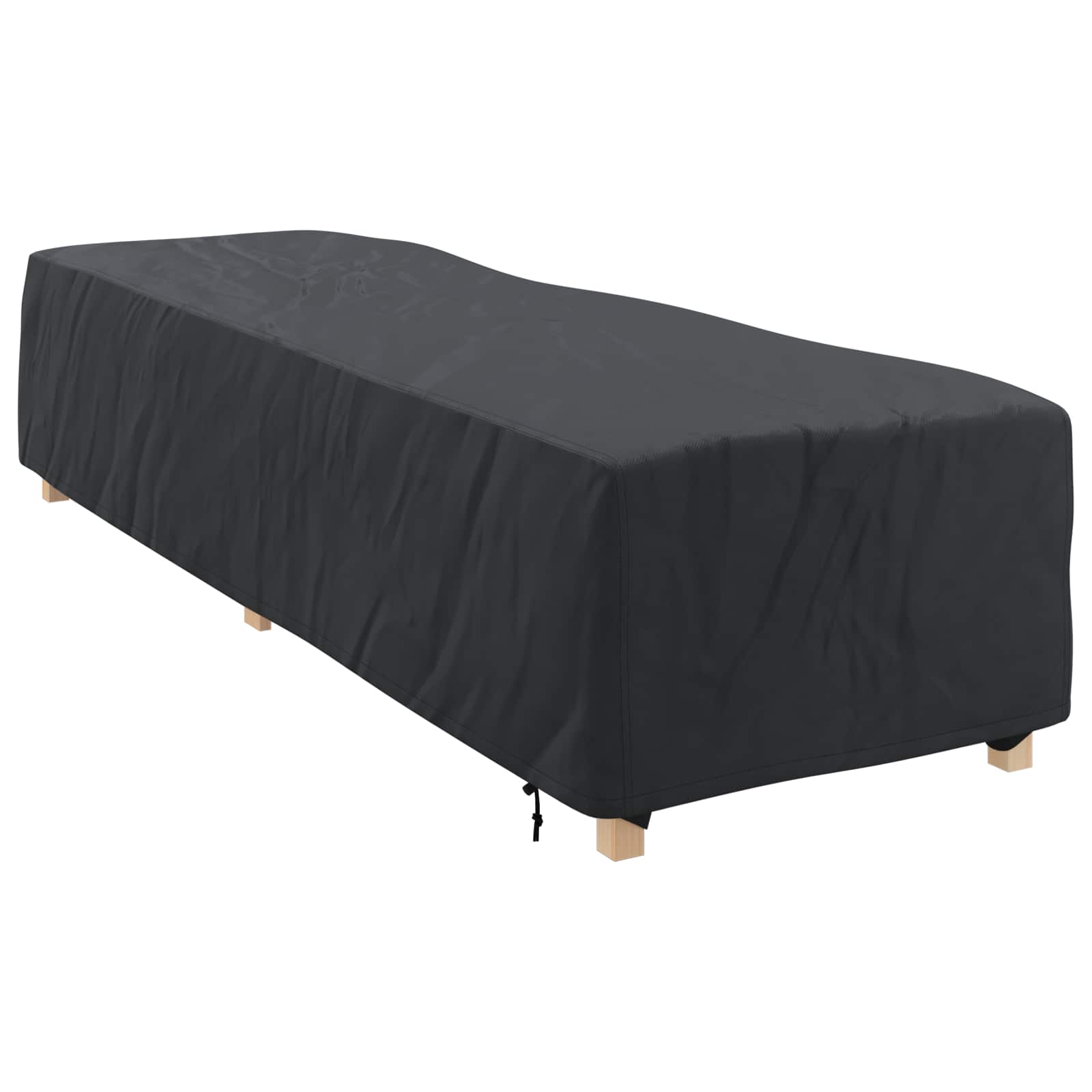 Funda para Loungers Liso Negro 74 x 210 x 40 cm tela