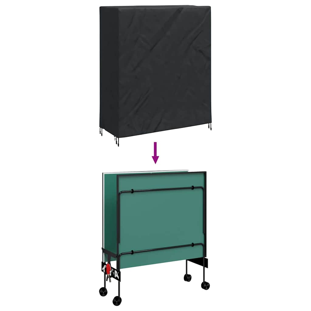 Cubierta para Mesa de Pingpong Negro 165 x 70 x 185 cm tela