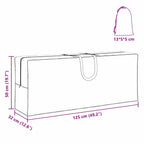 Bolsa de Almacenamiento Exterior Negro 125 x 32 x 50 cm