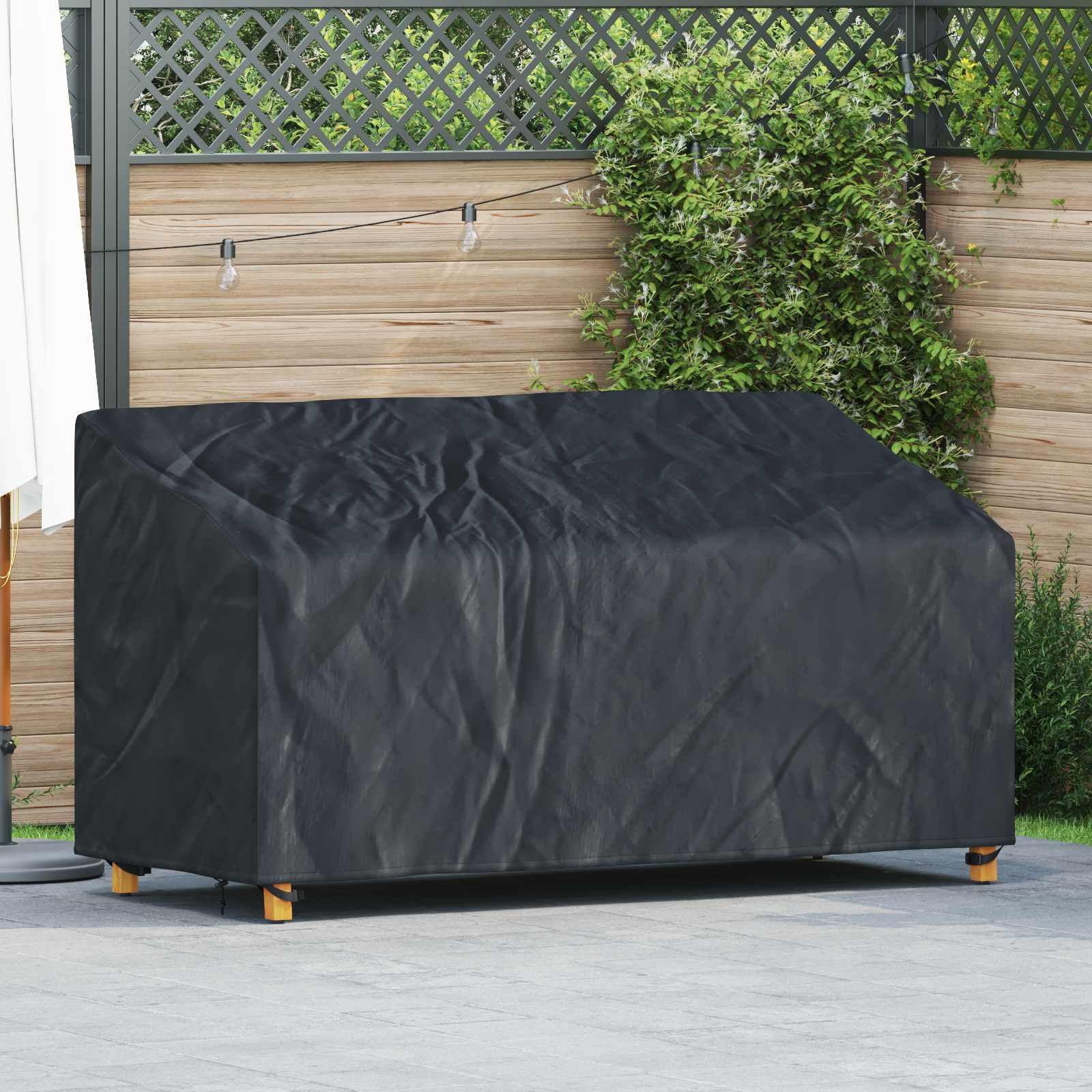 Funda para banco de jardín 130 x 95 x 40 / 80 cm Tela Oxford 420D