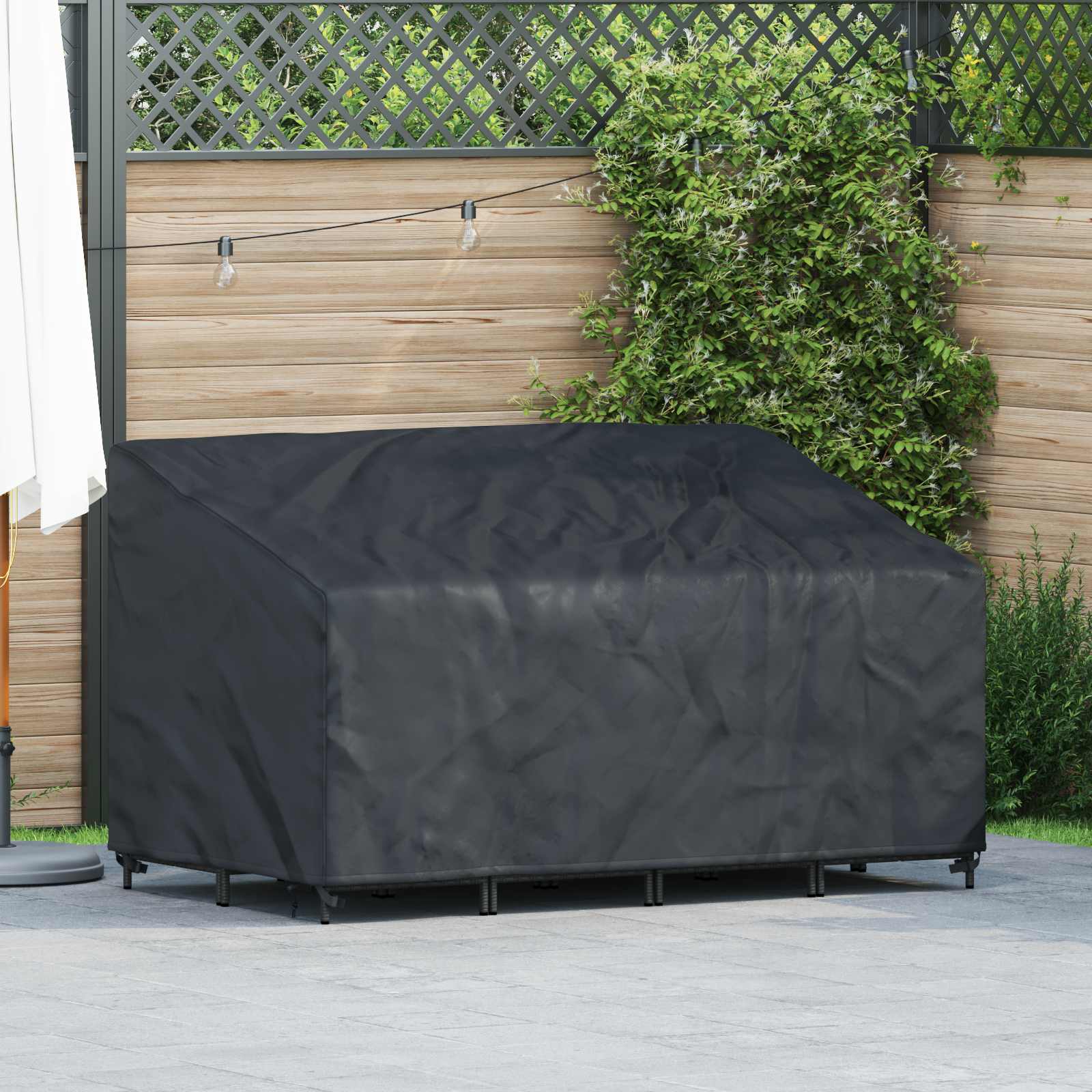 Funda para banco de jardín 130 x 95 x 40 / 80 cm Tela Oxford 420D