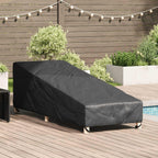 Funda para muebles de exterior Negro 195 x 76 x 82 cm