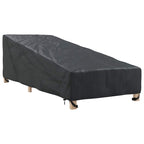 Funda para muebles de exterior Negro 195 x 76 x 82 cm
