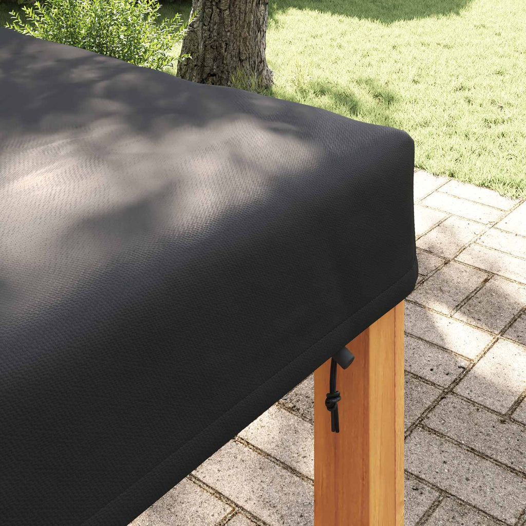 Cubierta de Mesa Liso Negro 102 x 102 x 15 cm tela