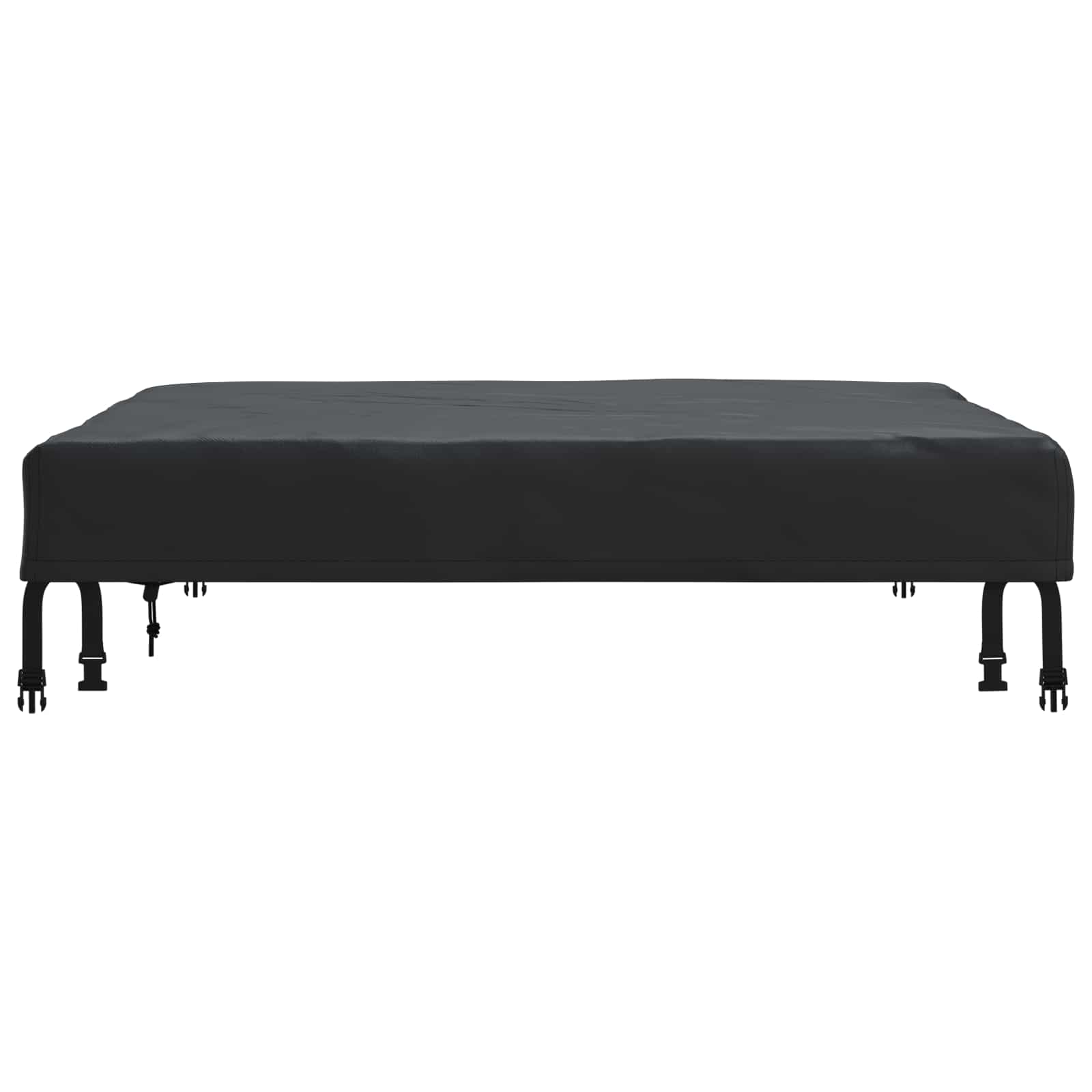 Cubierta de Mesa Liso Negro 102 x 102 x 15 cm tela