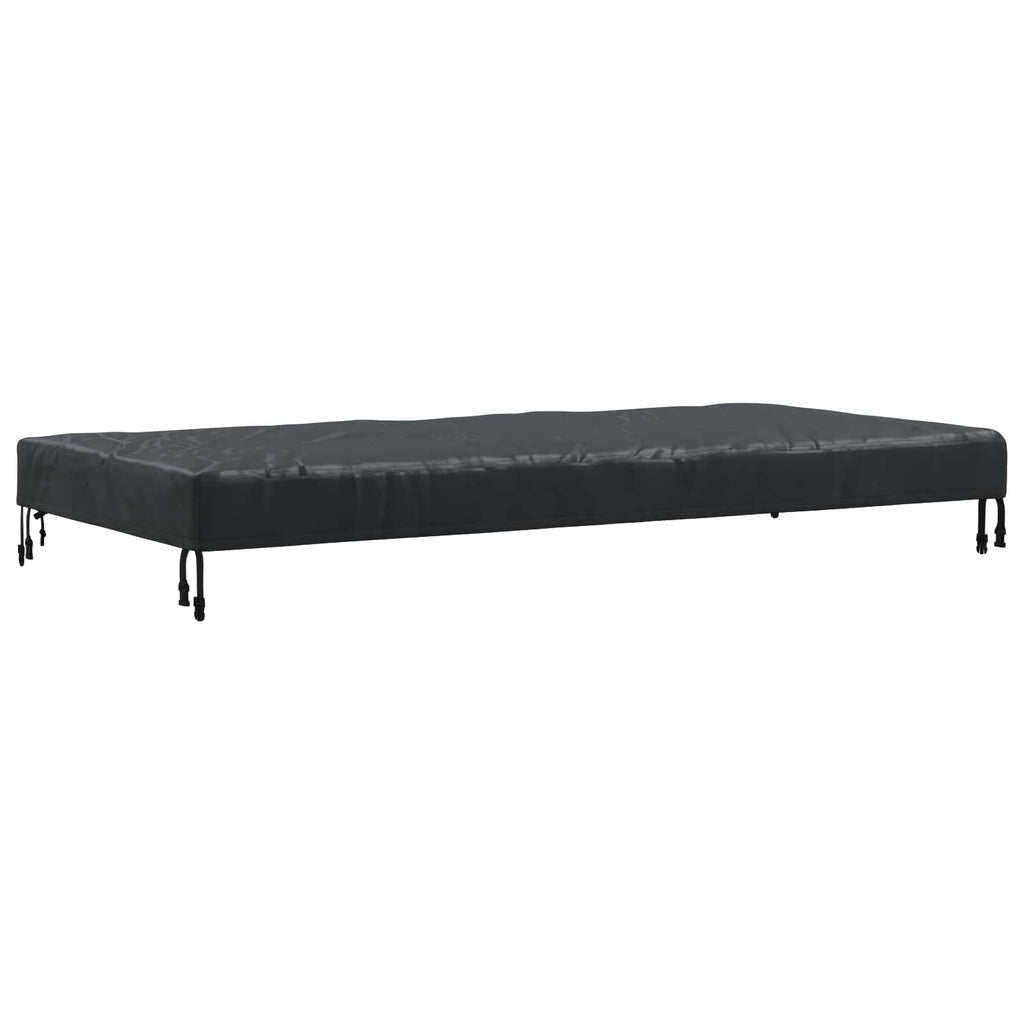 Cubierta de Mesa Liso Negro 102 x 182 x 15 cm tela