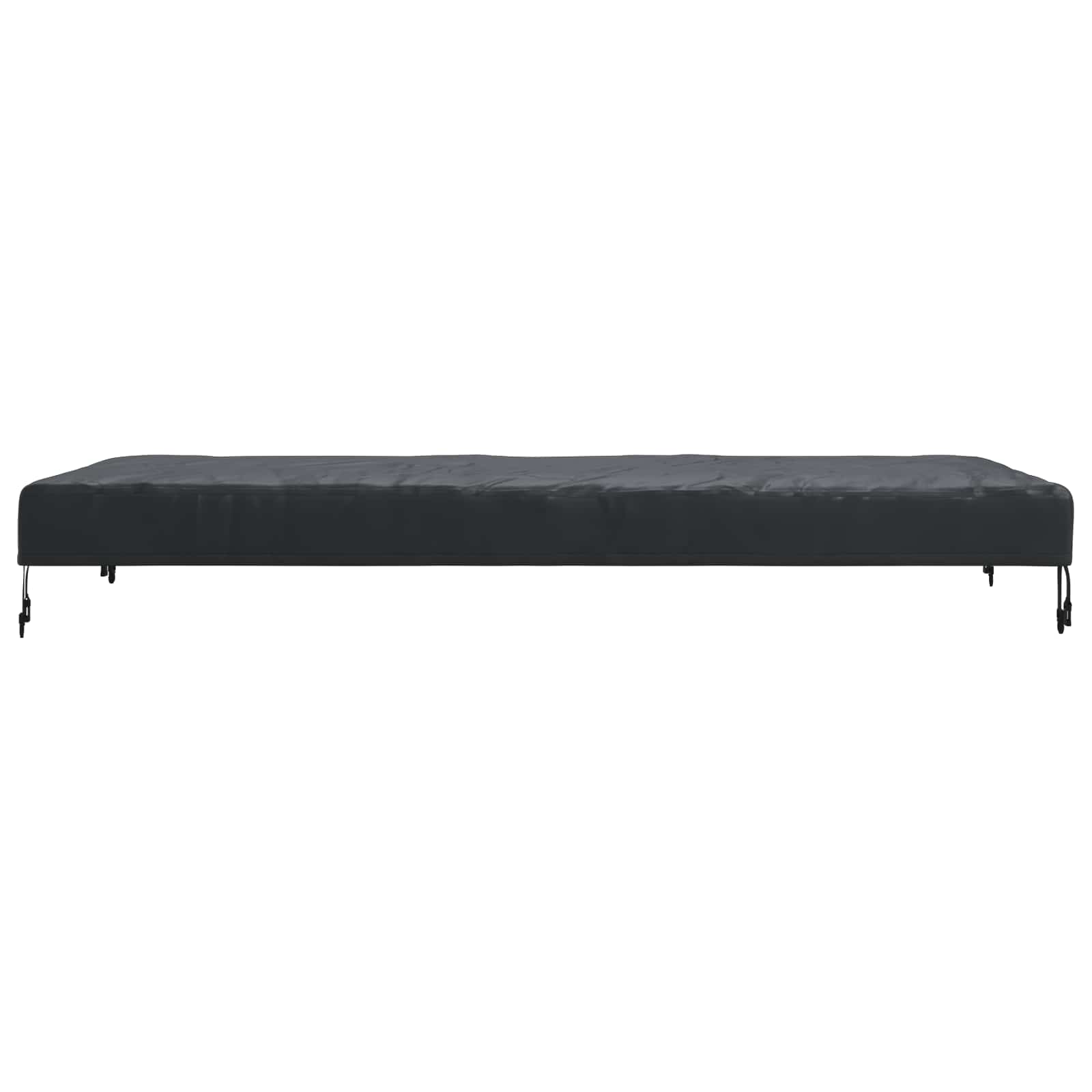 Cubierta de Mesa Liso Negro 102 x 182 x 15 cm tela