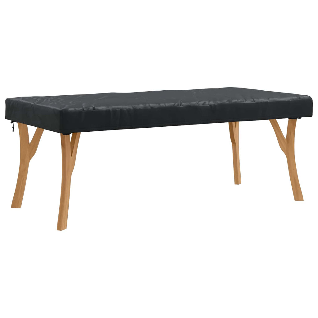 Cubierta de Mesa Liso Negro 102 x 182 x 15 cm tela