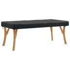 Cubierta de Mesa Liso Negro 102 x 182 x 15 cm tela