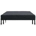 Cubierta de Mesa Liso Negro 102 x 182 x 15 cm tela