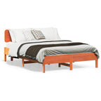 Cama sin colchón madera maciza de pino blanca 180x200 cm