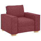 Sillón de tela color rojo vino 100x78x84 cm