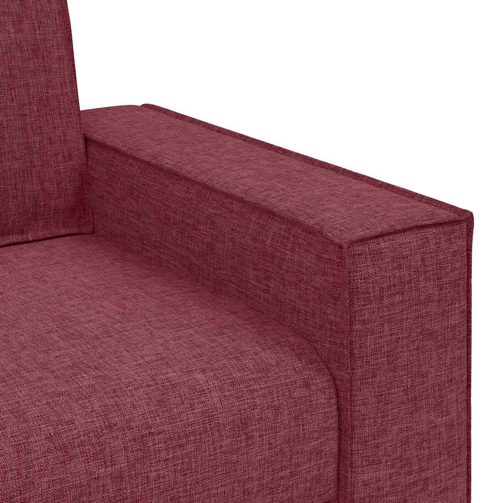 Sillón de tela color rojo vino 100x78x84 cm