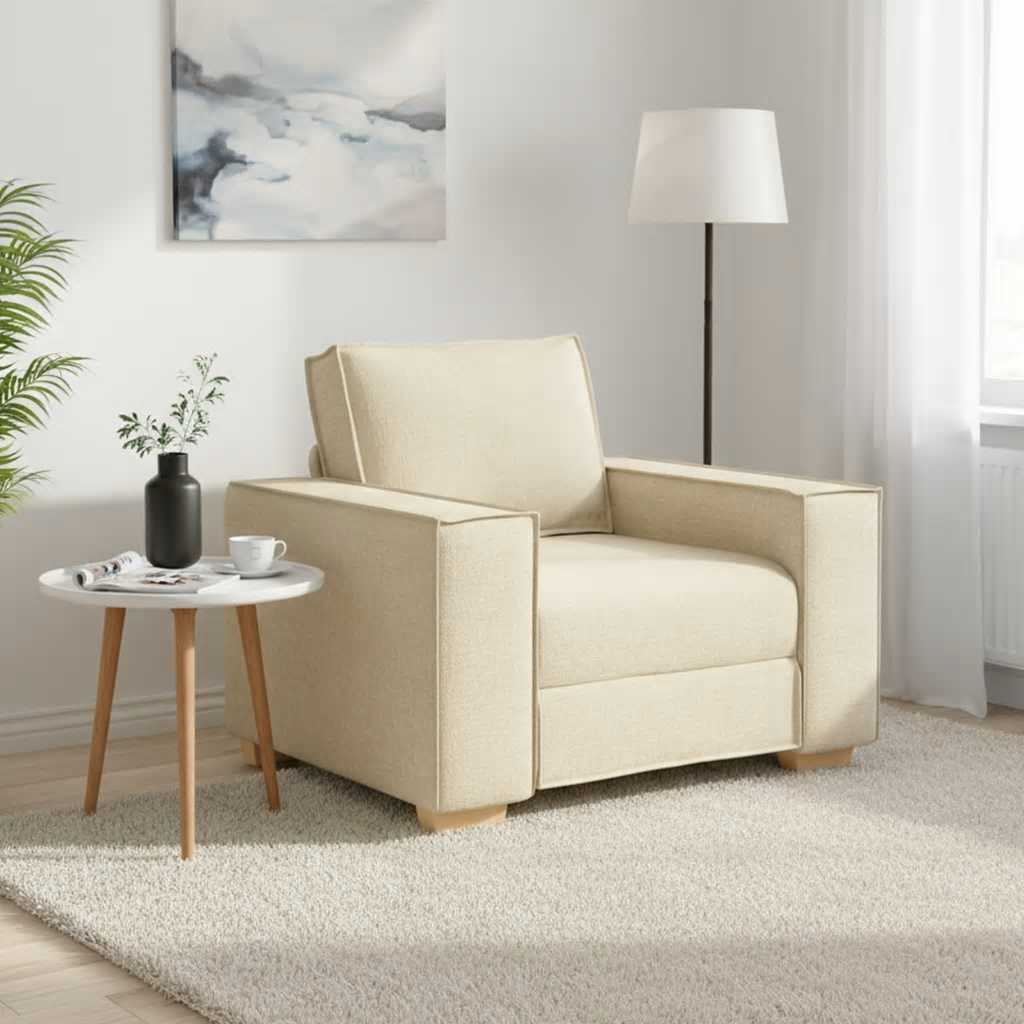 Poltrona de tecido cor vermelho-vinho 100x78x84 cm