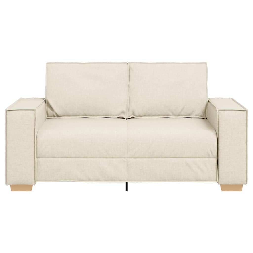 Sofá de 2 plazas de lino, 160x78x84 cm