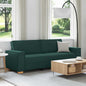3-seater Sofa Cream 220 cm fabric