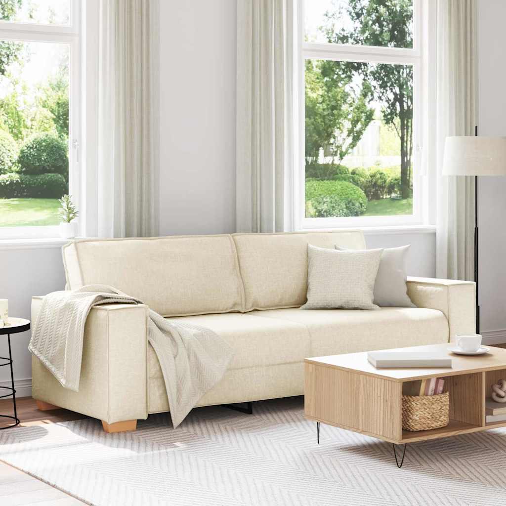 Juego de Sofá 3 pcs Beige 220 x 80 x 84 cm