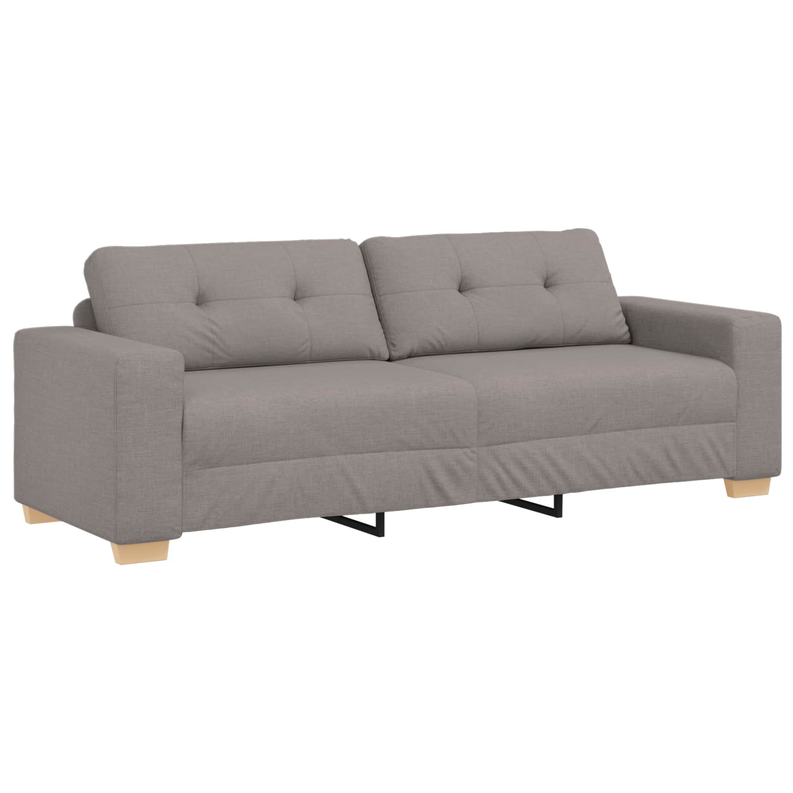 Sofá de 3 plazas Taupé 220 cm tela