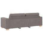 Sofá de 3 plazas Taupé 220 cm tela