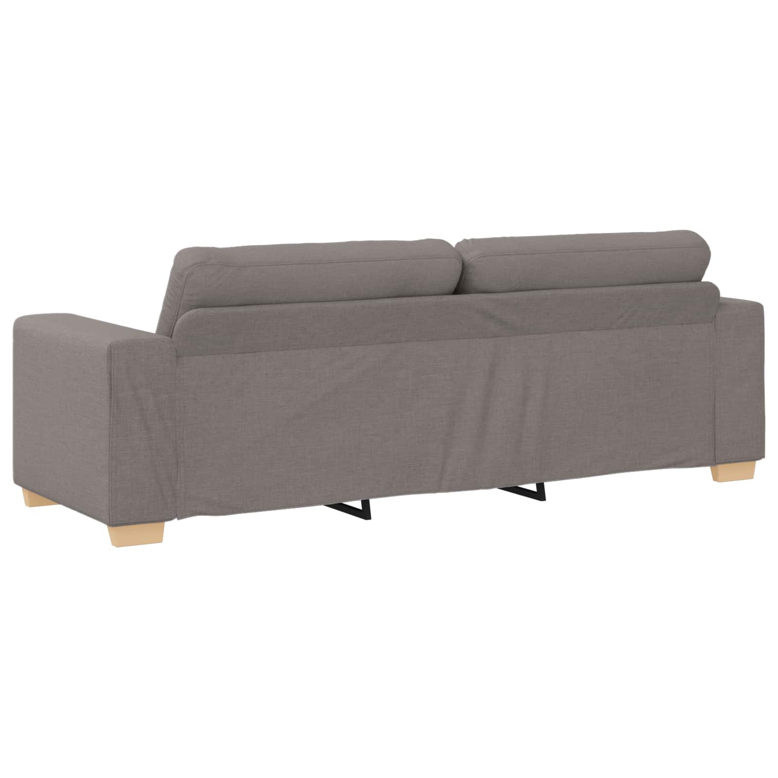 Sofá de 3 plazas Taupé 220 cm tela