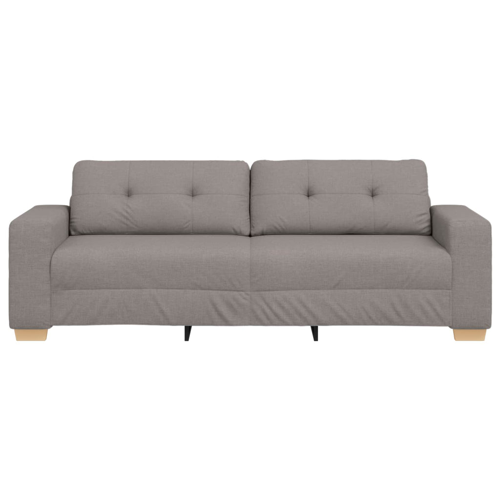 Sofá de 3 plazas Taupé 220 cm tela