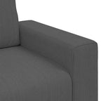 Sillón de tela de pana gris oscuro 100x77x82 cm