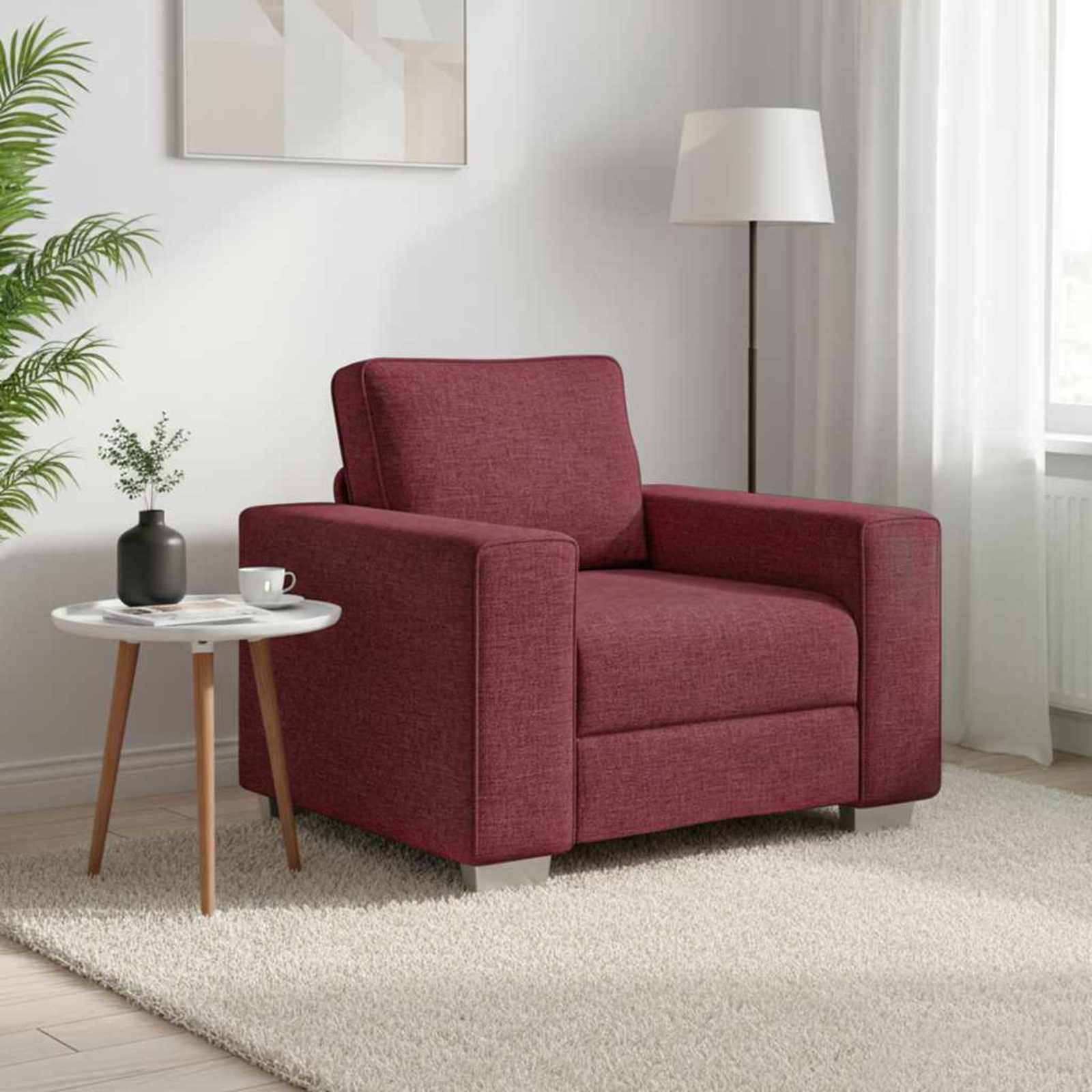 Poltrona Creme 100 cm tecido