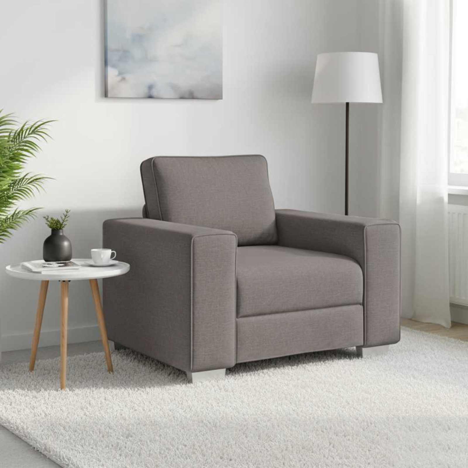 Poltrona Creme 100 cm tecido
