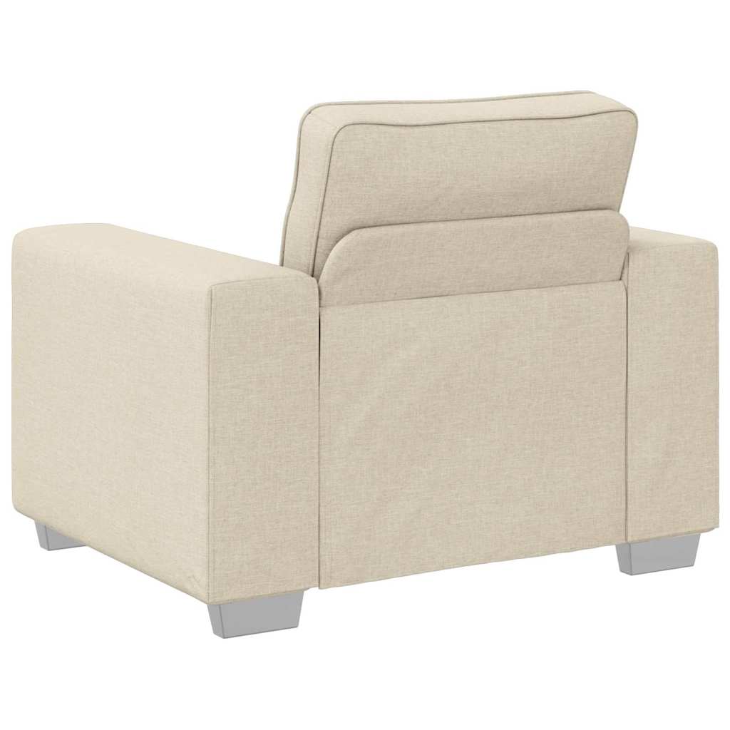 Sillón Beige 100 cm Tejido mezcla de lino