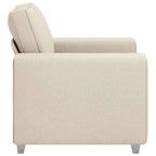 Sillón Beige 100 cm Tejido mezcla de lino