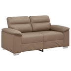 Sofá de 2 plazas Cappuccino 160x81x84 cm Piel sintética