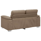 Sofá de 2 plazas Cappuccino 160x81x84 cm Piel sintética