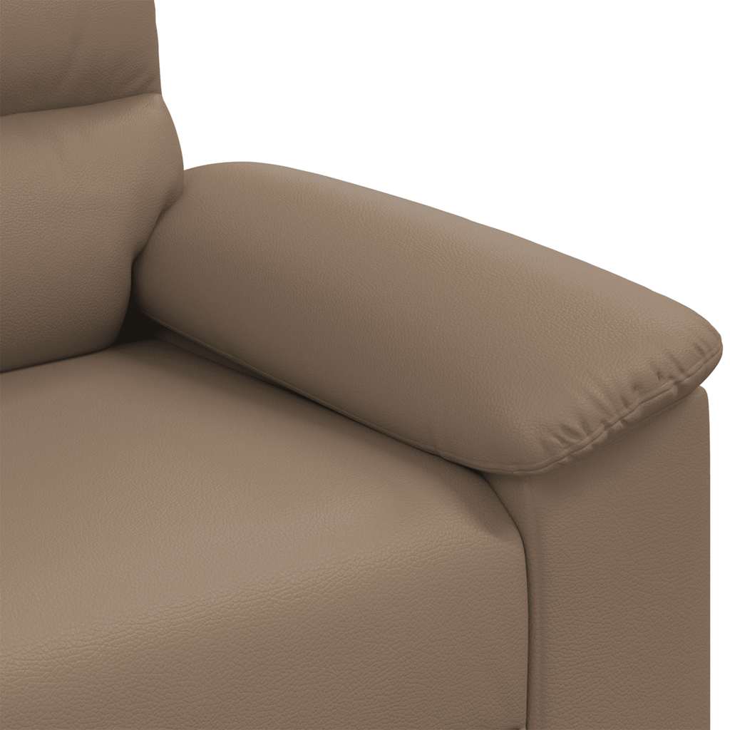 Sofá de 2 plazas Cappuccino 160x81x84 cm Piel sintética